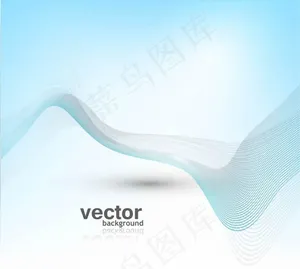 动感蓝色线条背景矢量素材