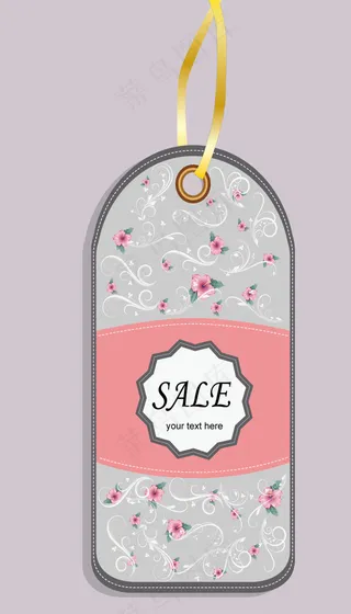 复古的服装吊牌