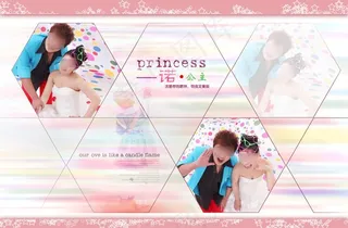 诺 公主 婚纱摄影模板图片