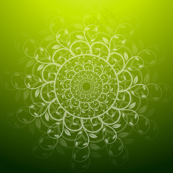 绿色背景矢量图