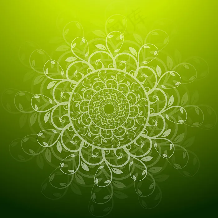 绿色背景矢量图