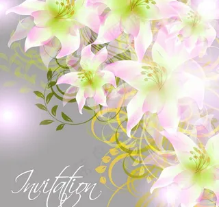 婚礼请柬背景图片