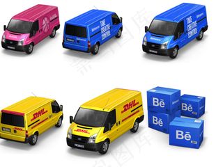 物流汽车和货物