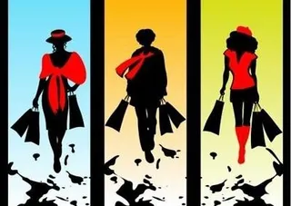 三个女人的轮廓与包装