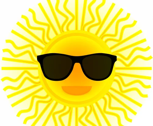 太阳眼镜的矢量绘图