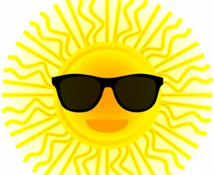 太阳眼镜的矢量绘图