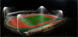体育场球场灯光效果图