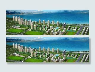 滨湖家园规划鸟瞰图片