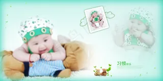 妈咪的美丽小天使儿童相册高清PSD