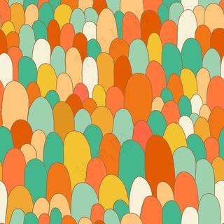 无缝手绘抽象图案纹理在无尽的温暖的...