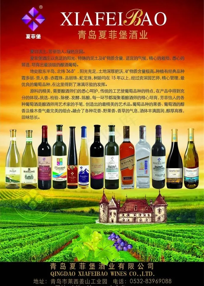 夏菲堡海报图片cdr矢量模版下载