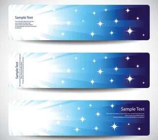 蓝色线条banner矢量素材