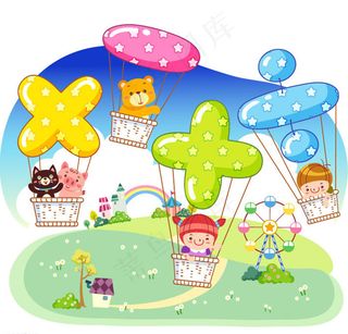 加减乘除幼儿教育海报