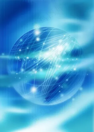 蓝色地球星光背景图片