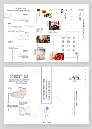 简洁产品价格三折页