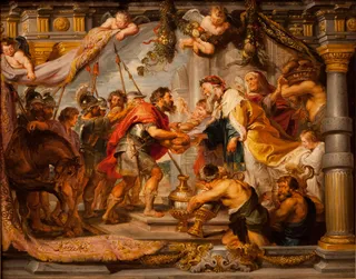 欧洲人物油画图片