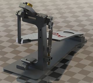 经典的黑色鼓踏板轴