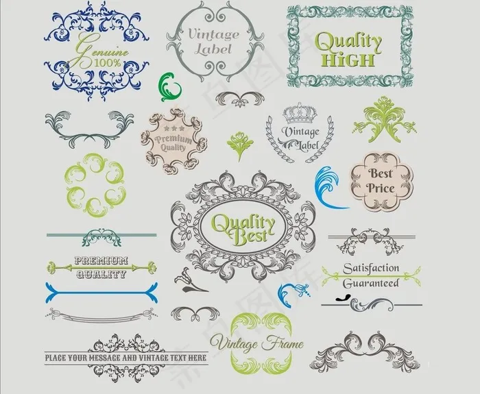 欧式花图片cdr矢量模版下载