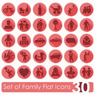 手绘人物家庭标识人形logo