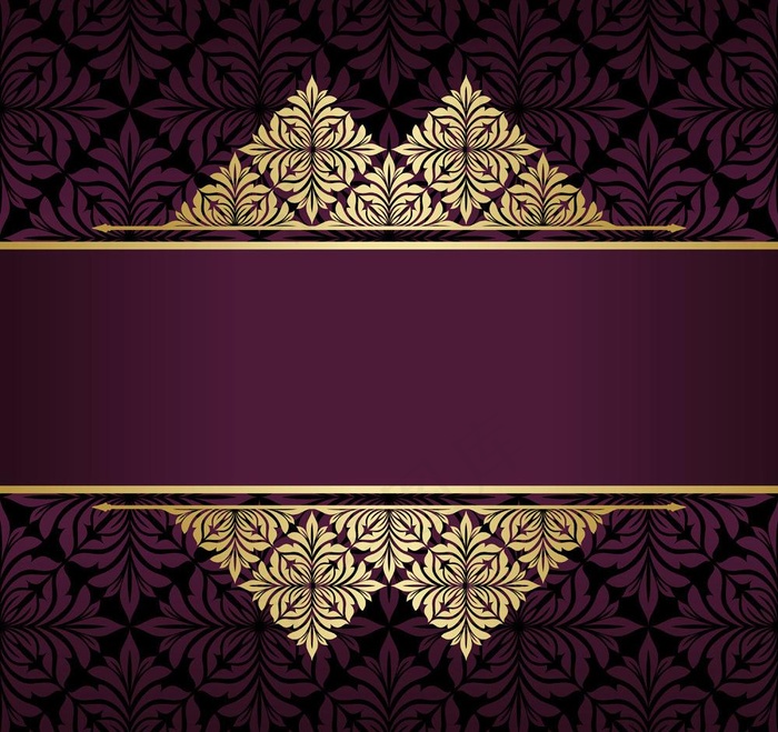 欧式花纹背景图片