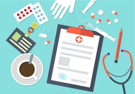 扁平医学向量背景