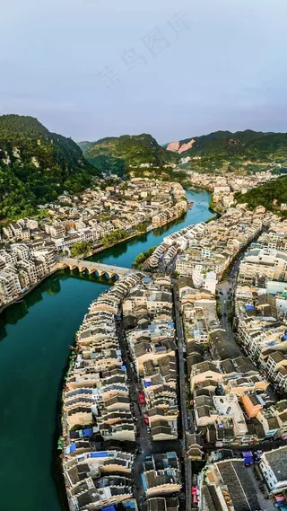 乡镇建筑风貌高清摄影图片