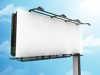 户外空白广告牌图片