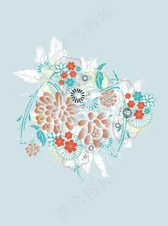 花卉 矢量图片