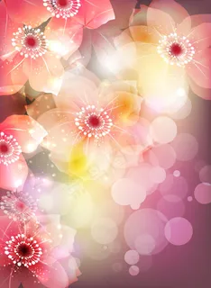 绚丽鲜花插画02——矢量素材 绚丽鲜花插画02——矢量素材