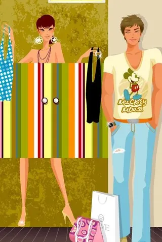 矢量时尚男女2图片