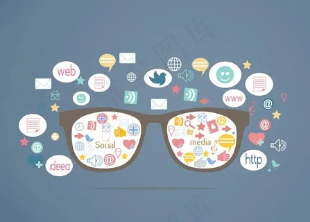 随着社会的图标矢量眼镜 随着社会的图标矢量眼镜