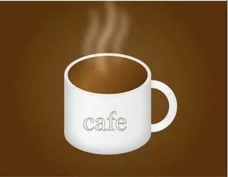 咖啡杯子矢量图