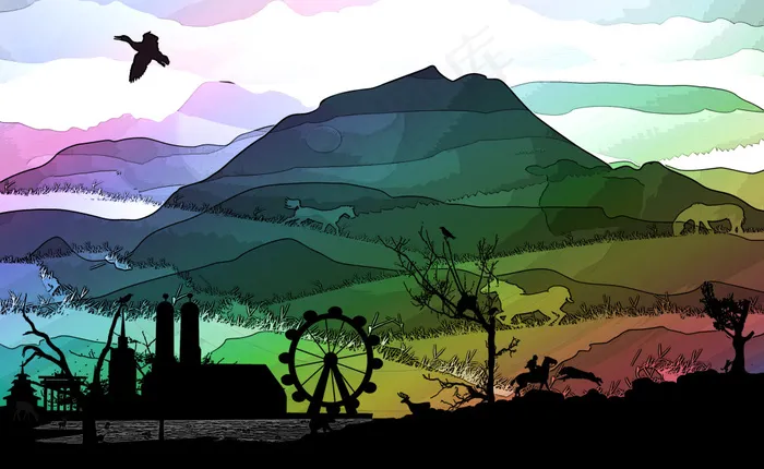 脑中的世界psd下载(2931X1803(DPI:200))psd模版下载