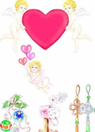 爱心天使 情书 年年有余中国节 吊...