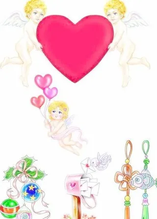 爱心天使 情书 年年有余中国节 吊...