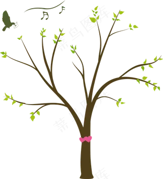 淡彩手绘清新唯美春暖花开服装促销P...