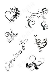 花纹线稿设计图