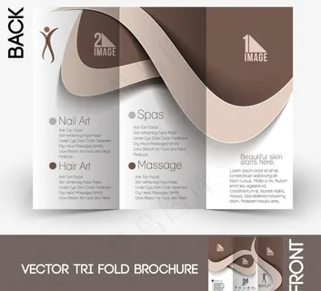 理发店三折页传单图片