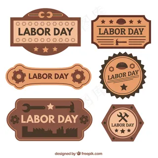 劳动节标签设计