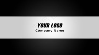 简约灰白单色名片模板