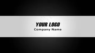 简约灰白单色名片模板