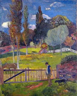 高更 乡村风景画图片