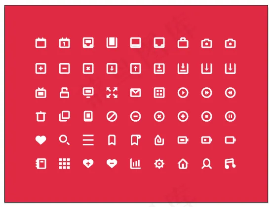 手机app icon素材 矢量图 ...ai矢量模版下载