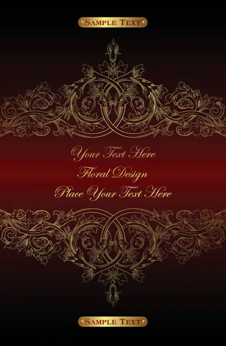 6欧式华丽花纹矢量素材的大陆