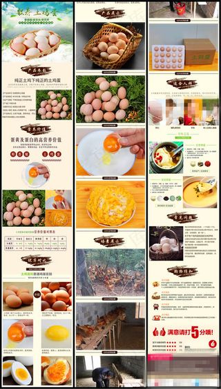 淘宝土鸡蛋详情页