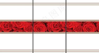 玫瑰花移门图案图片