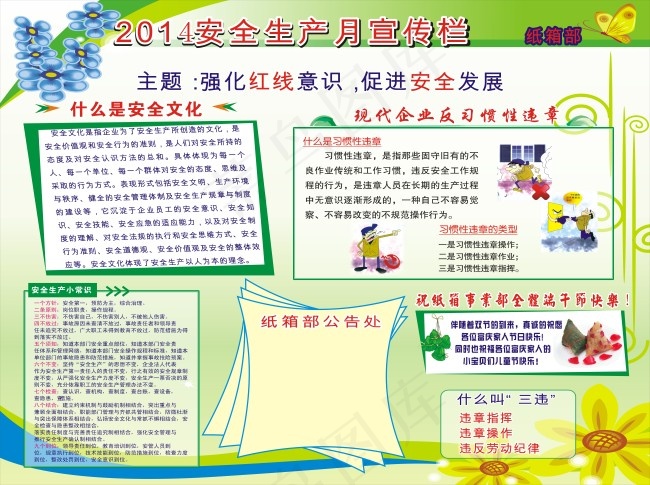 安全月展板cdr矢量模版下载