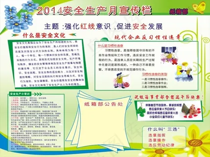 安全月展板