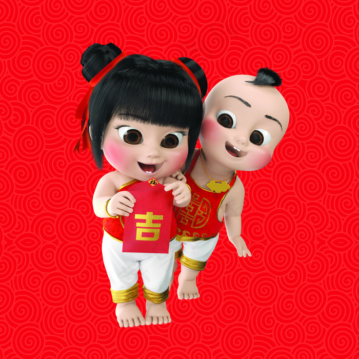 新年大吉红包多多(4096X4096(DPI:72))psd模版下载