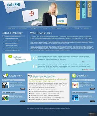 企业数据备份软件网页模板